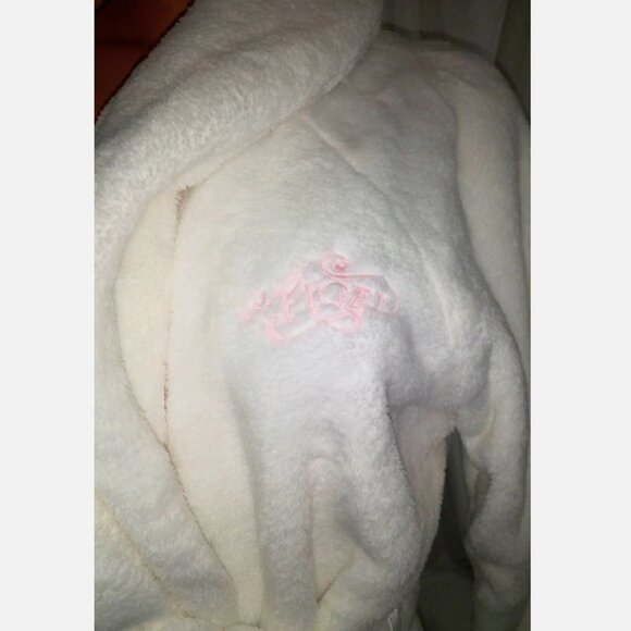 Victoria's Secret ANGEL Cozy Short Robe SUPER PLUSH & SOFT - White - Picture 6 of 6